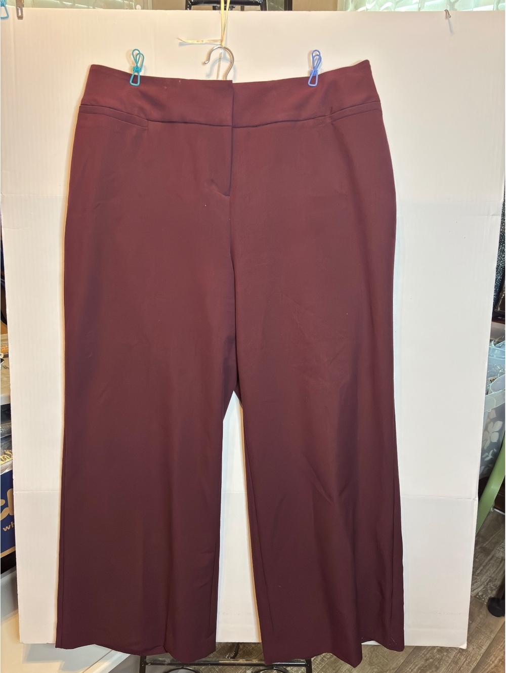Lane Bryant women’s plum wide leg pants size 18